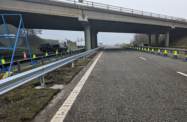 Colas successfully complete first phase of M6 safety barrier replacement ahead of schedule